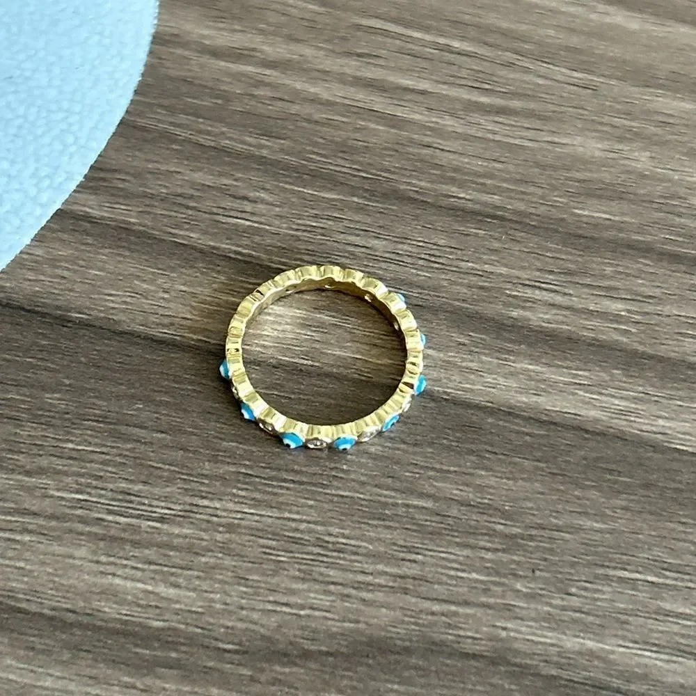 Gold Evil Eye Ring #2292